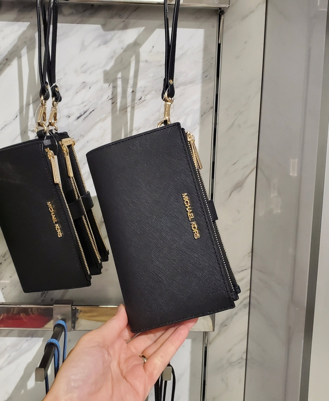 MK Double Zip Cüzdan